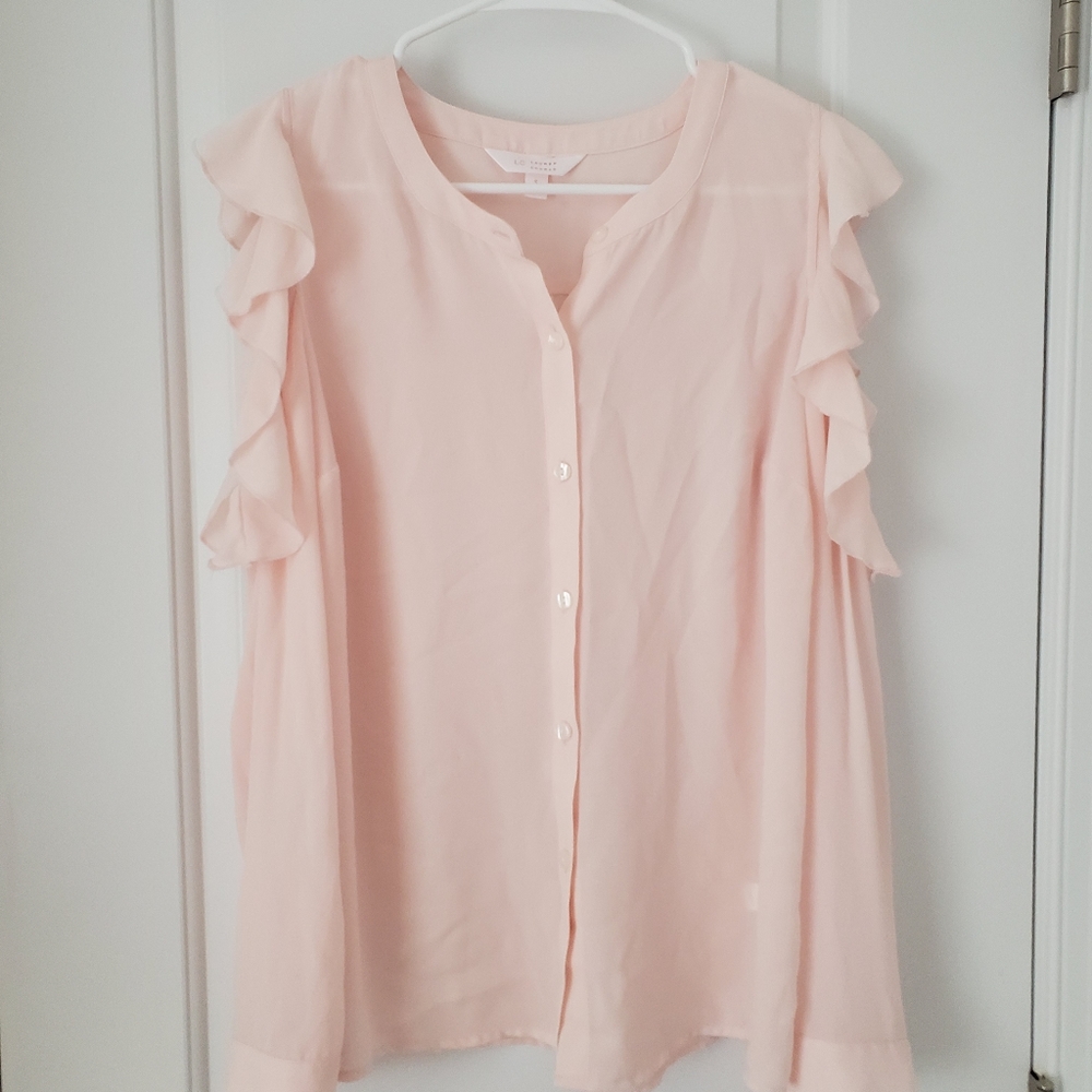 COPY - LC long sleeve sheer blouse
